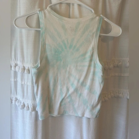 Hollister blue white tie dye copped tank top size M - Picture 4 of 7